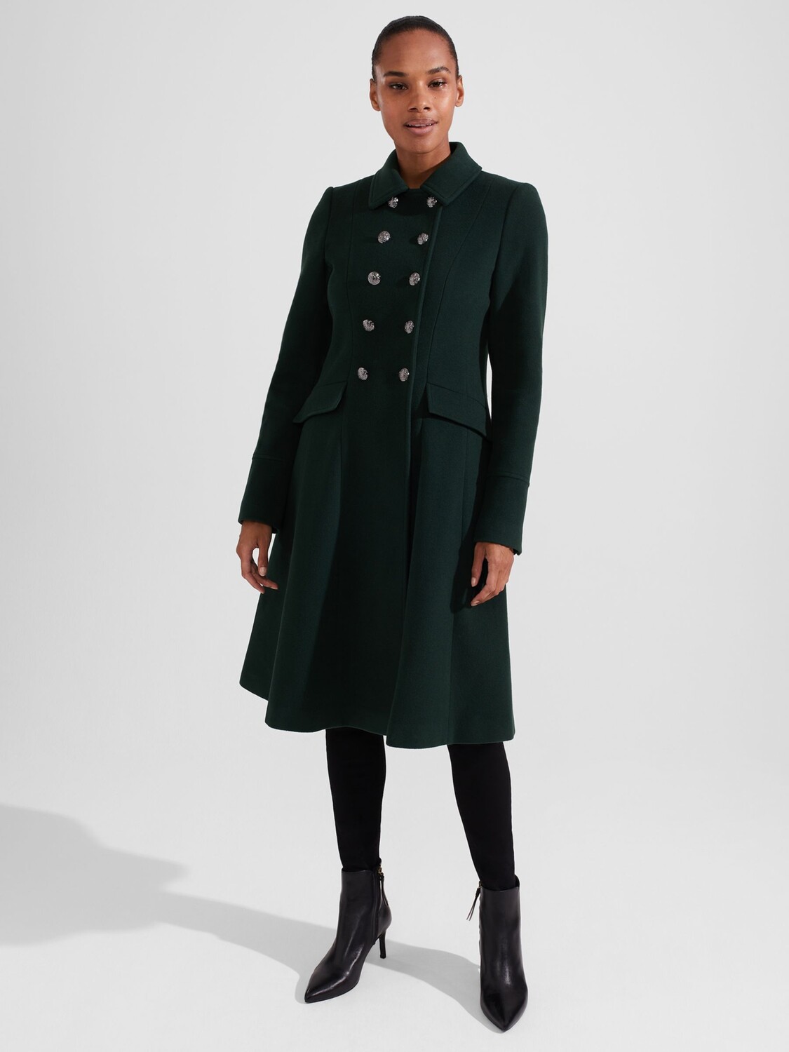 

Двубортное пальто Clarisse Hobbs, зеленый