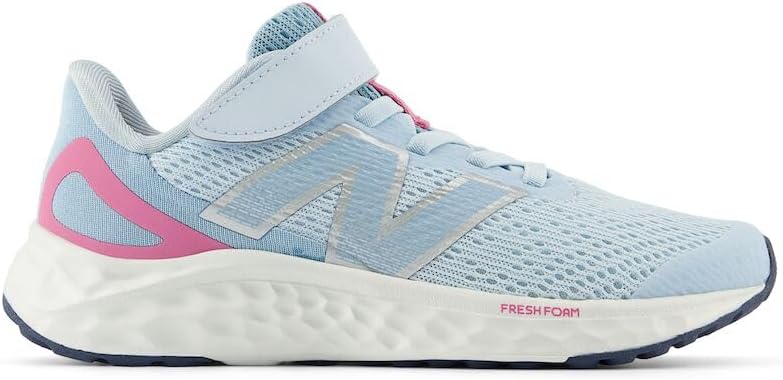 Кроссовки для бега New Balance Girls' Fresh Foam Arishi V4, синий/розовый — фото 2