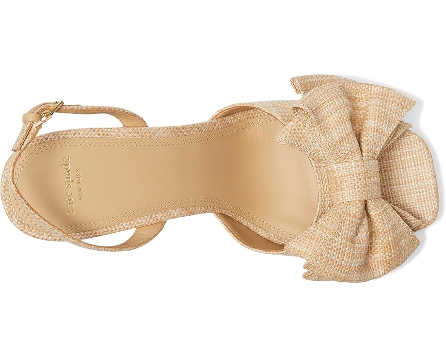 Туфли Kate Spade New York Beau Raffia Heeled Sandals, цвет Natural — фото 2