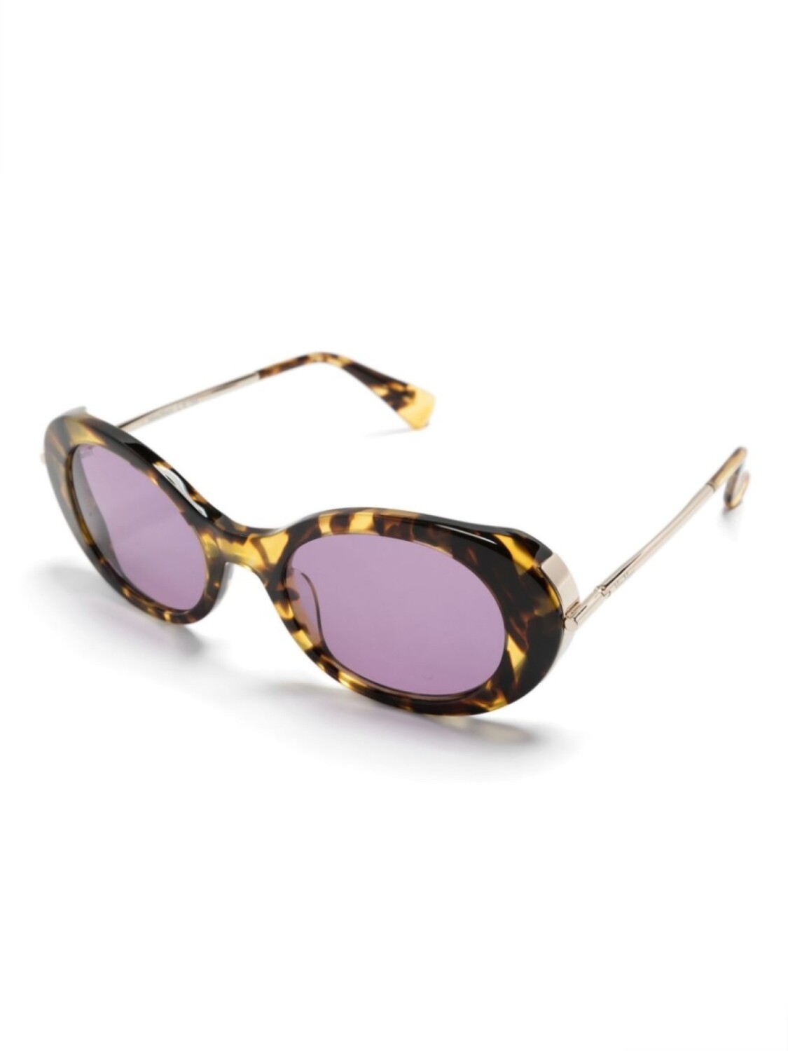 

Солнцезащитные очки в круглой оправе Max Mara Eyewear, коричневый