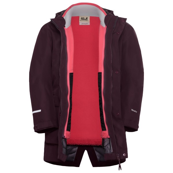 Детская куртка 3-в-1 Canvey - двойная куртка Jack Wolfskin, Amaranth — фото 3