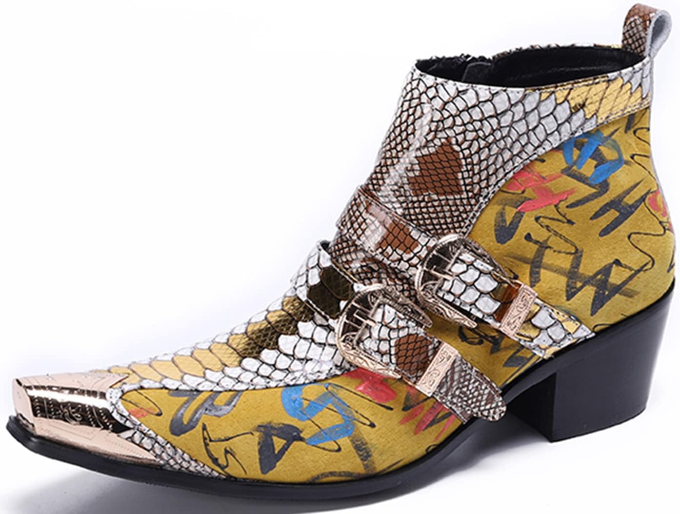 

Мужские ботинки Chelsea Santimon, нарядные, повседневные, для вечеринки, вестерн, желтый