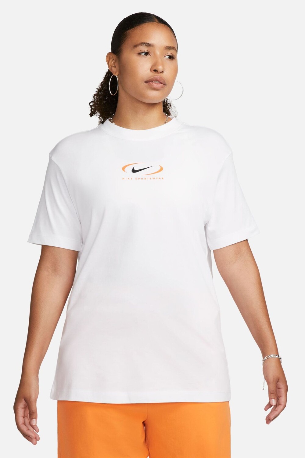 

Футболка оверсайз в винтажном стиле Nike, белый