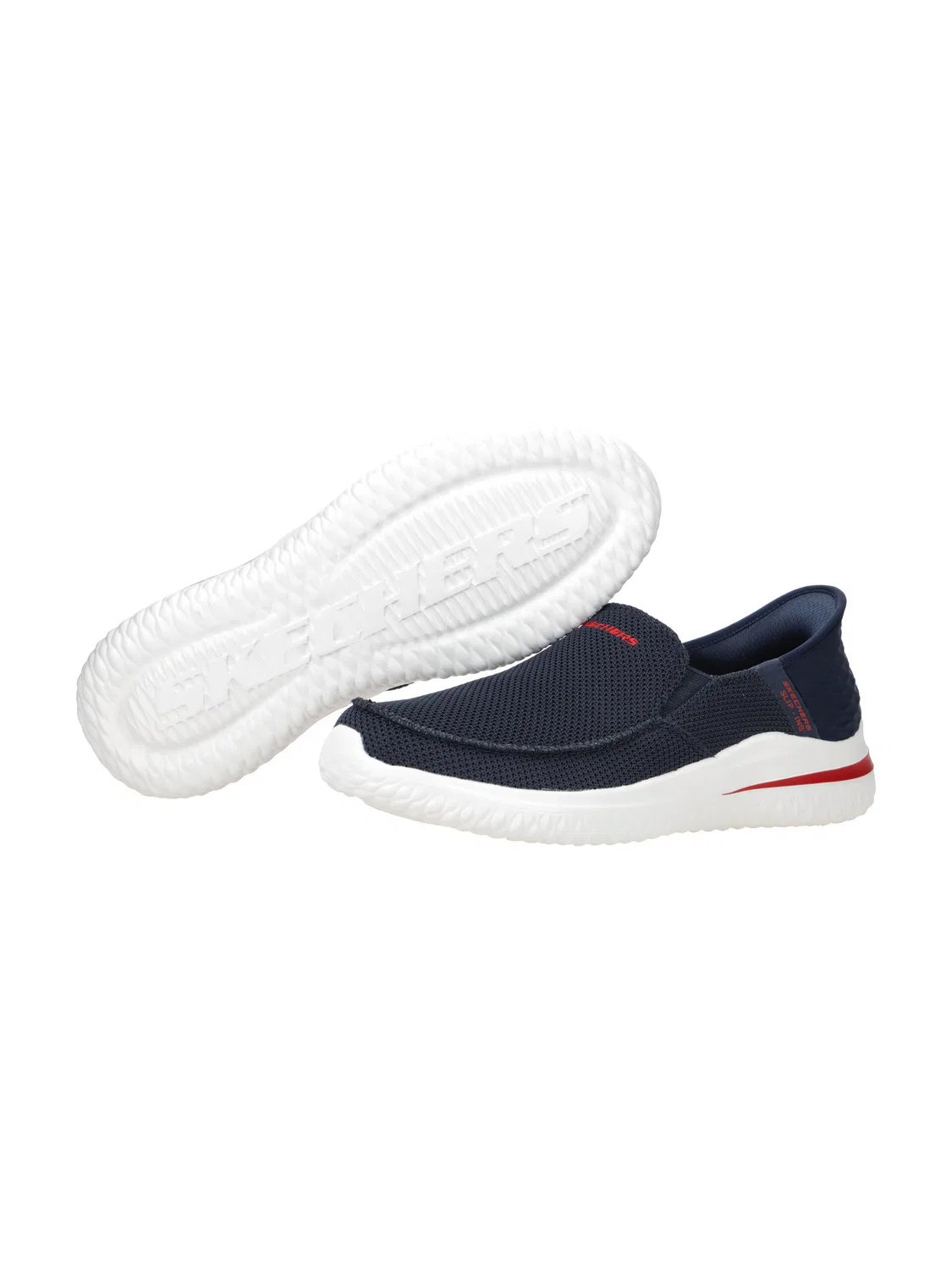 Тапочки 'Skechers Delson 3 Schuhe blau SLIP-INS 210604' Skechers, Blue — фото 3
