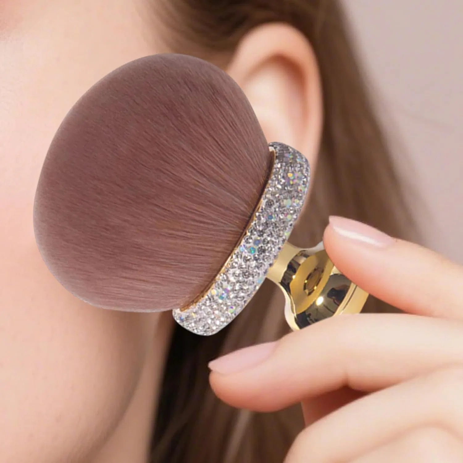 Кисть для лица Mushroom Brush, белая — фото 3