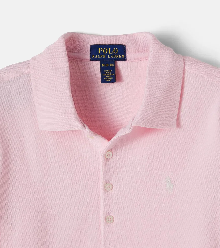 Поло из хлопкового пике Polo Ralph Lauren Kids, розовый — фото 4