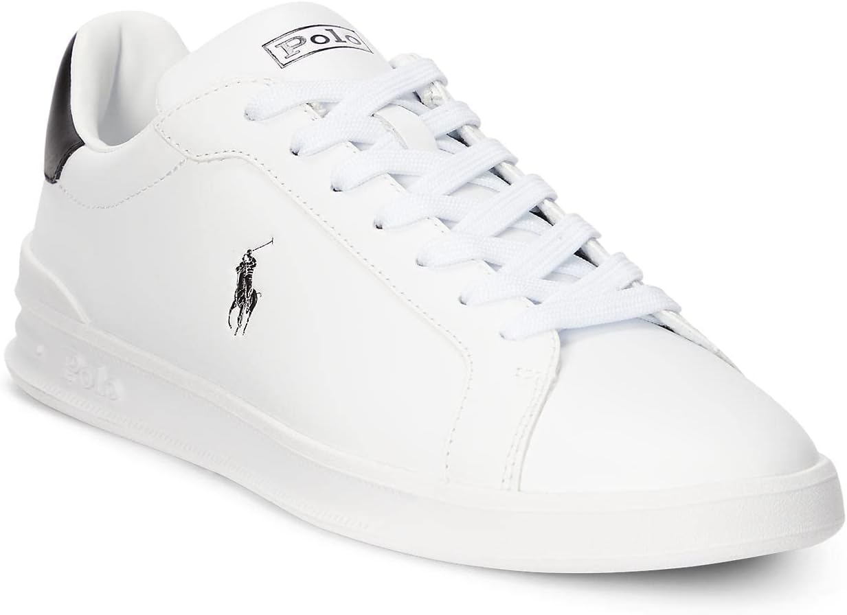 

POLO RALPH LAUREN Мужские кроссовки Keaton-Pony, White/Black Nappa Leather