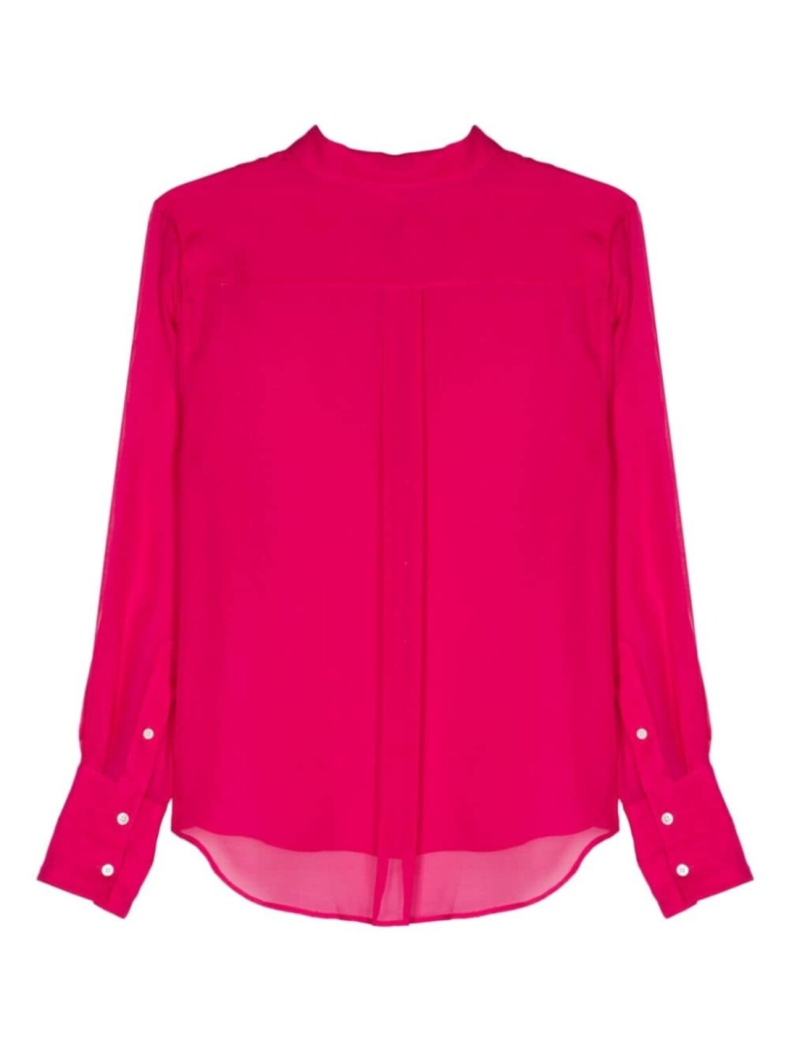 

Helmut Lang рубашка из прозрачного шелка, розовый
