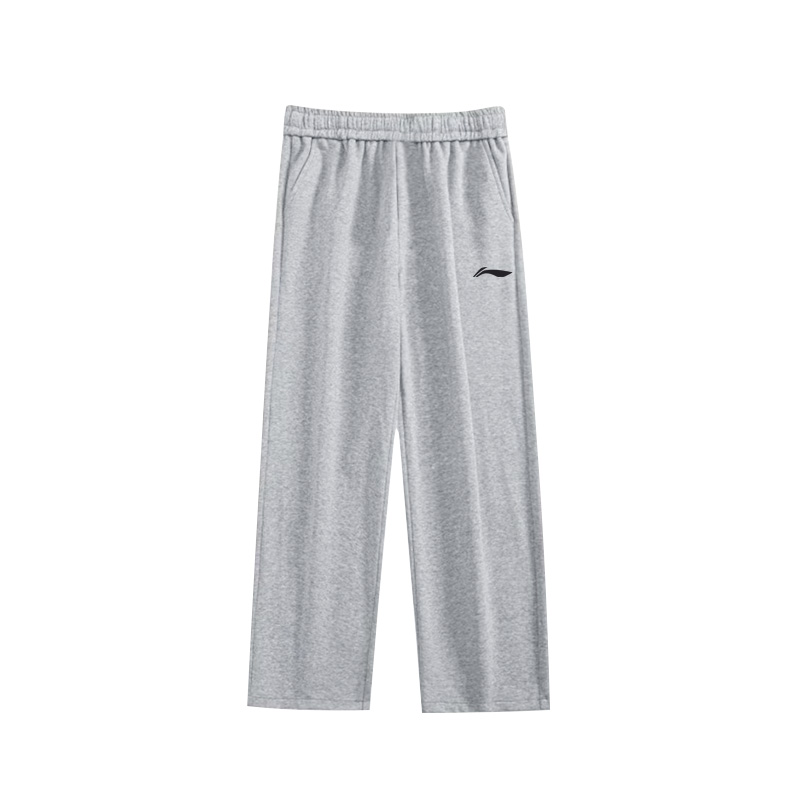 

Вязаные спортивные штаны Li Ning, унисекс, серые, средней плотности ткани