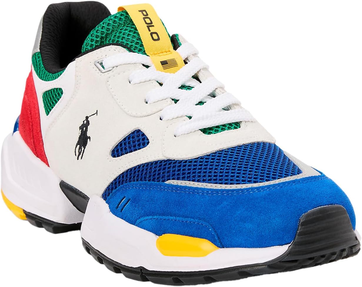 

Polo Ralph Lauren мужские кроссовки Jogger из замши и вельвета, Colorblock