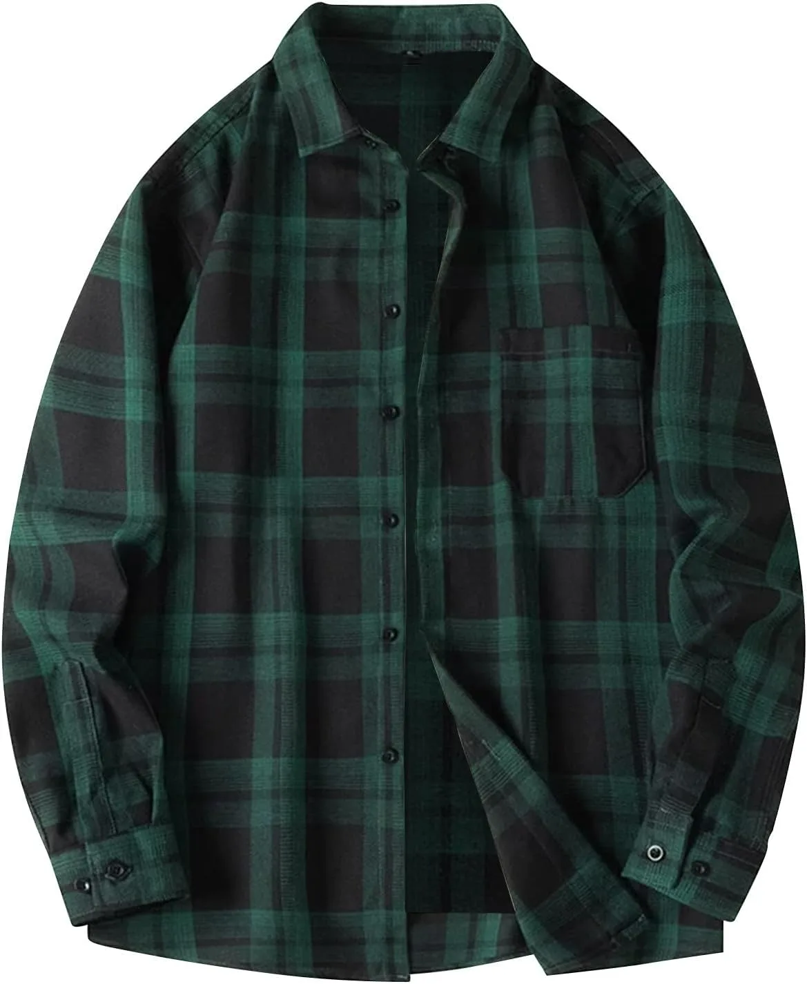 

TWGONE мужская фланелевая рубашка с длинным рукавом и капюшоном