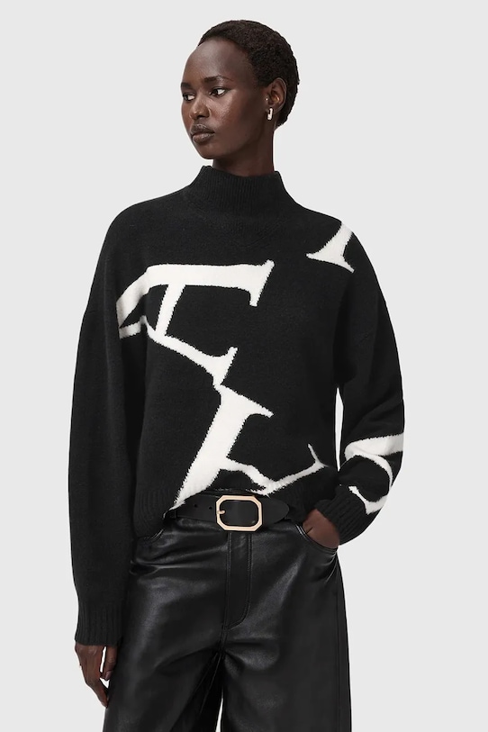 

Свитер star из шерстяной смеси AllSaints, черный