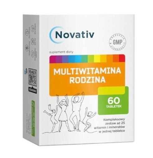 

Medicinae, Новатив, семейство мультивитаминов, 25 витаминов, 60 таб.