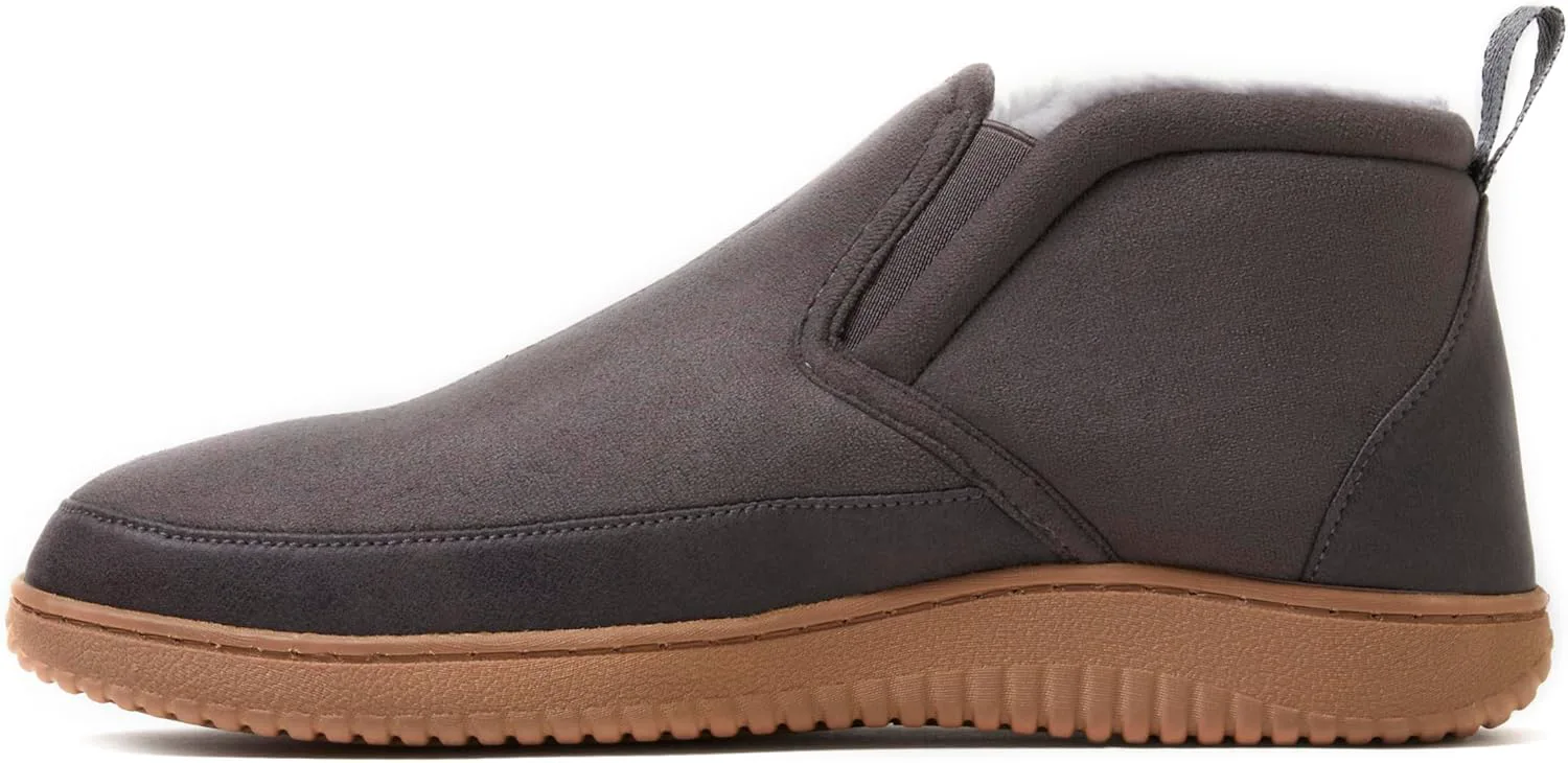 Мужские ботинки Dearfoams Spencer из микрозамши для дома и улицы с флисовой подкладкой — фото 4