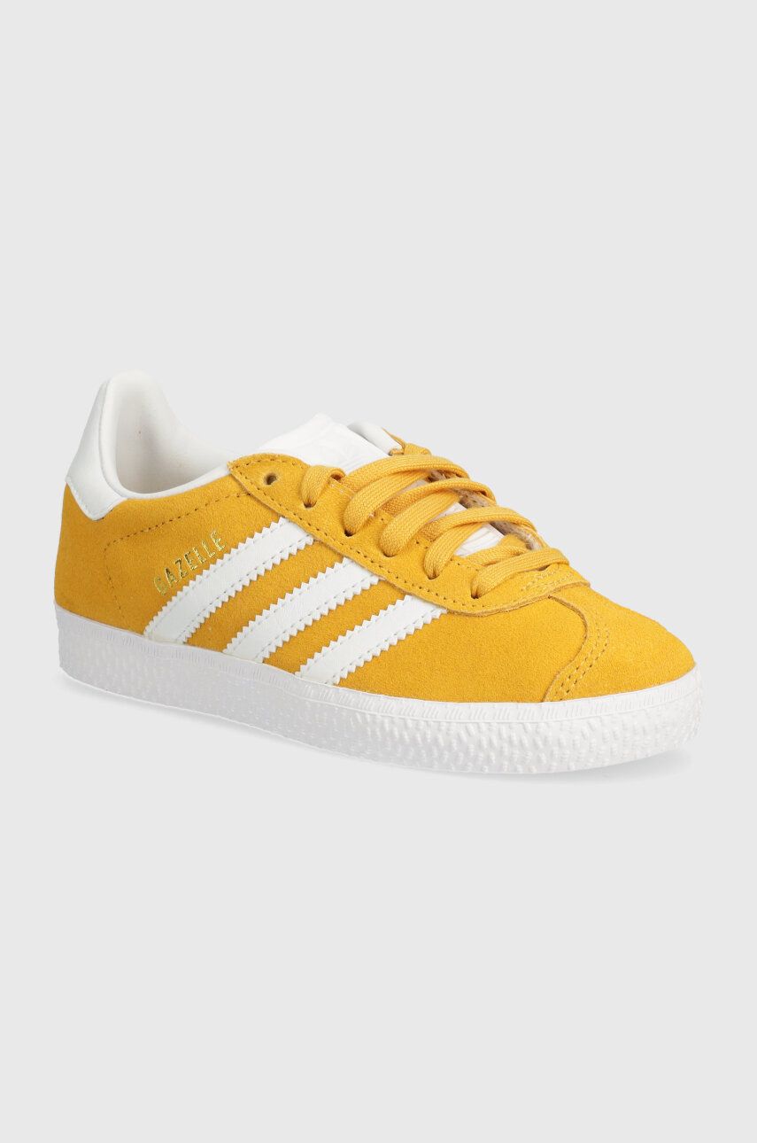 

Детские замшевые кроссовки adidas Originals GAZELLE C, желтый