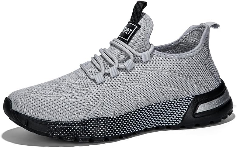 

Мужские кроссовки для бега, легкие и дышащие, для ходьбы, противоскользящие, спортивные модные кеды Missletty, серый