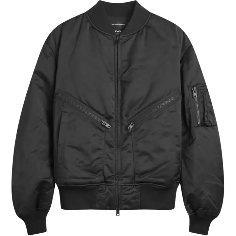 

Куртка-бомбер Y 3 с застежкой-молнией Y-3, черный