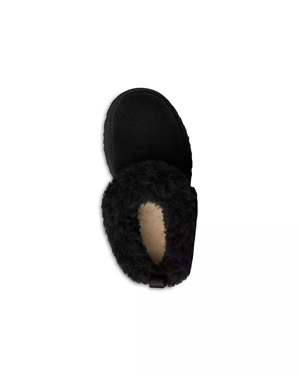 Детские тапочки Tazzelle для девочек - для малышей и для взрослых. Ugg, черный — фото 2