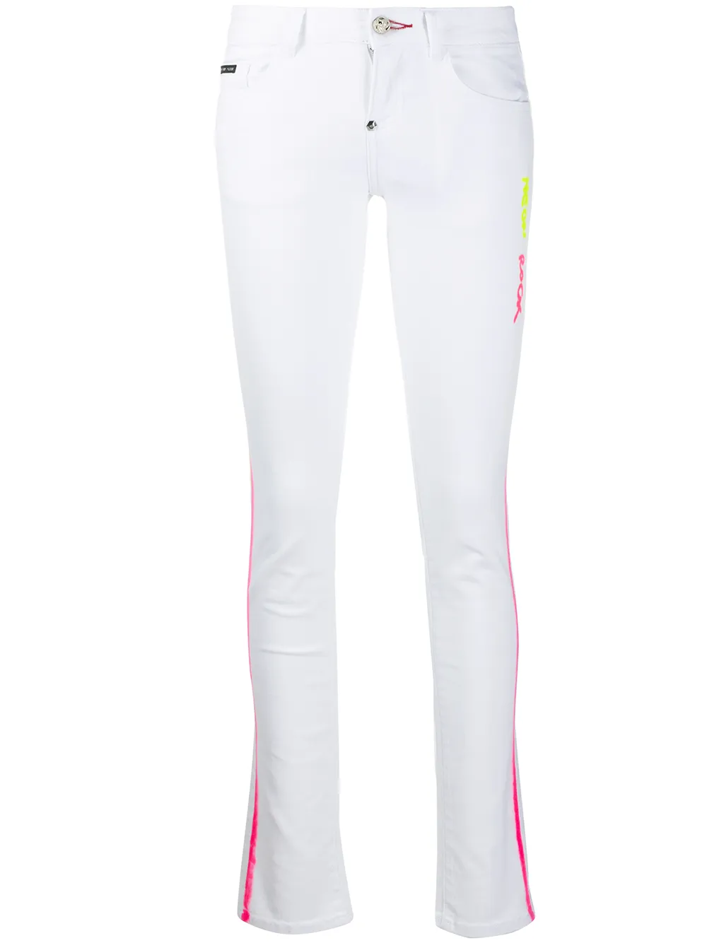 

Джинсы скинни Neon Rock Philipp Plein, белый