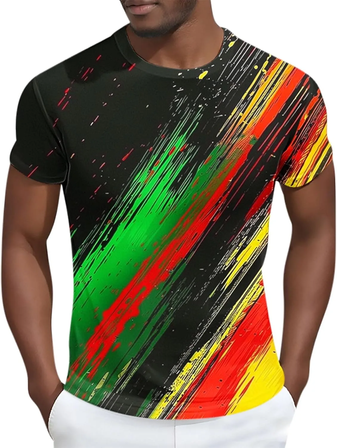 

Футболка с принтом Afro American Culture Awareness, короткий рукав