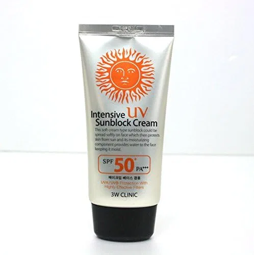 Солнцезащитный крем 3W Clinic Intensive UV Sunscreen SPF 50 PA+++, 70 мл — фото 2