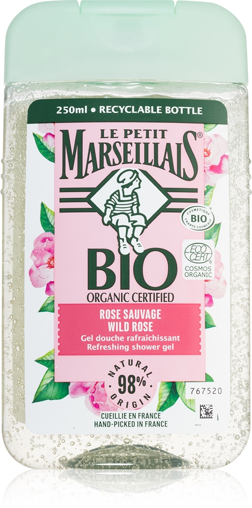 

Органический освежающий гель для душа с дикой розой Le Petit Marseillais, 250 мл