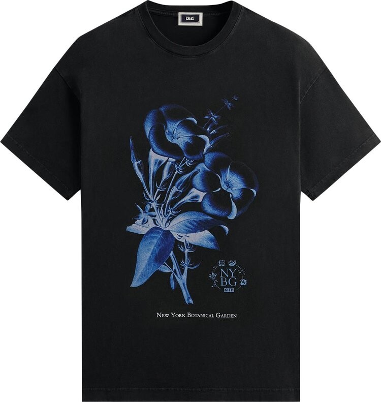 

Футболка Kith x New York Botanical Garden Allamenda Vintage 'Black', черный