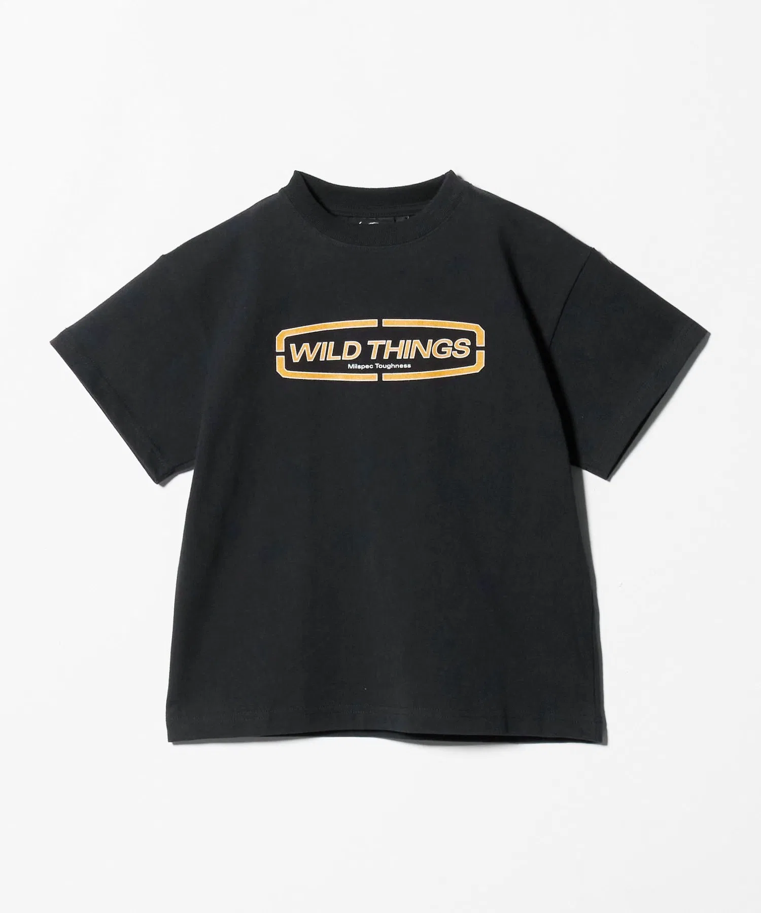 Детская футболка WILD THINGS с логотипом, чёрная