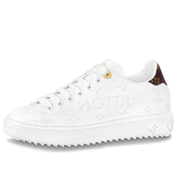 Кроссовки time out trainers 'white logo with monogram' Louis Vuitton, белый