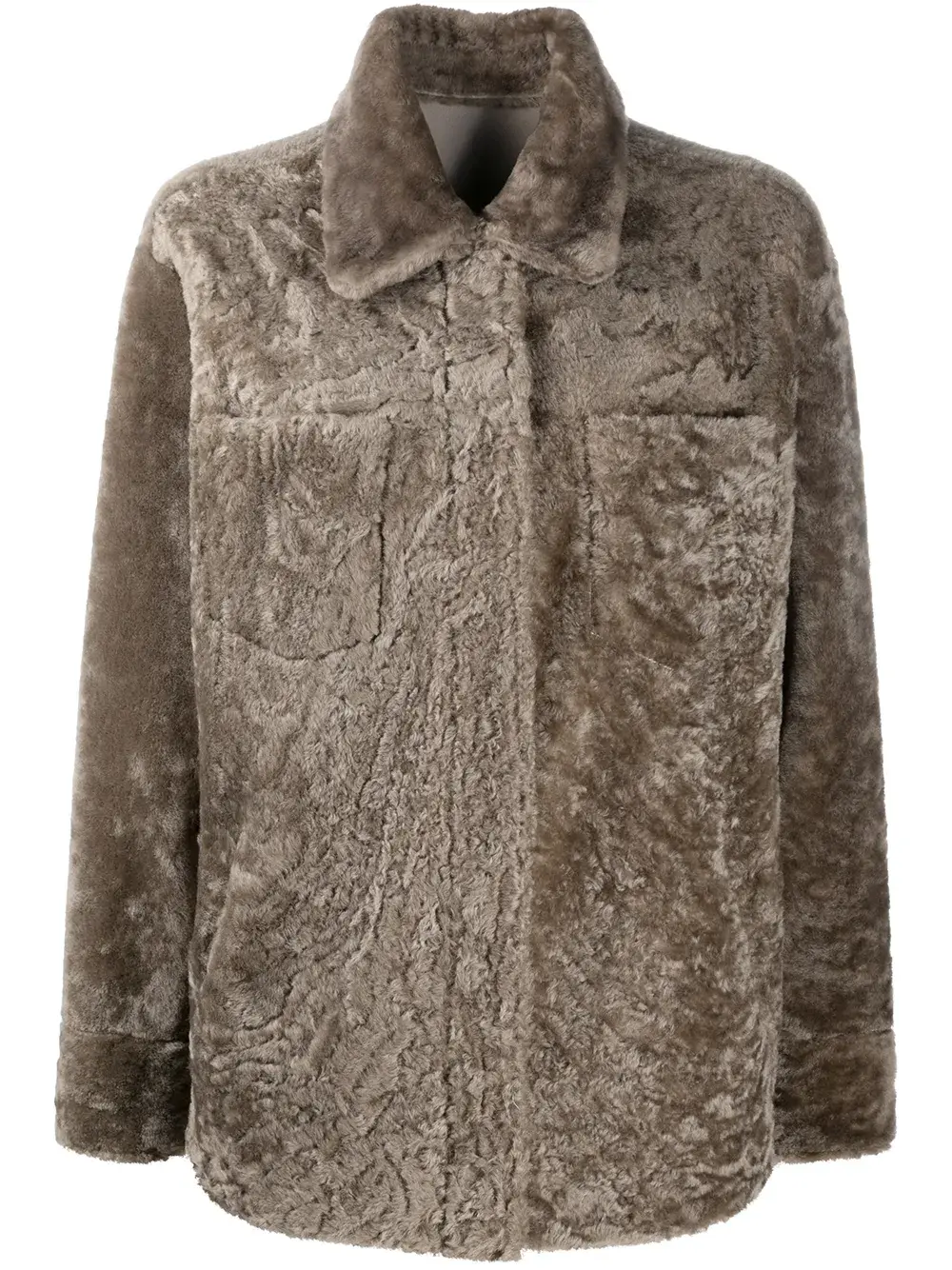 

Двусторонняя куртка с мехом Liska, нейтральный