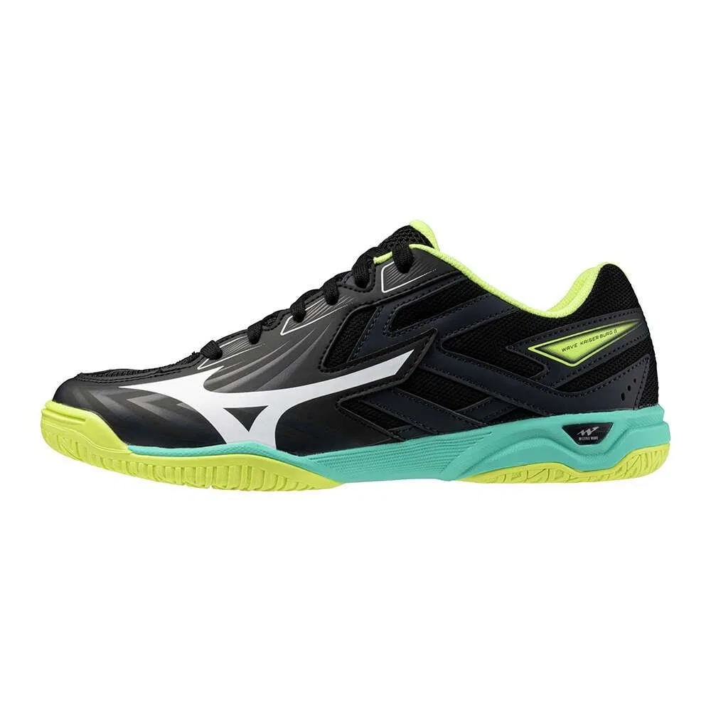 Кроссовки для настольного тенниса «WAVE KAISERBURG 8» от Mizuno, Black X White X Lime