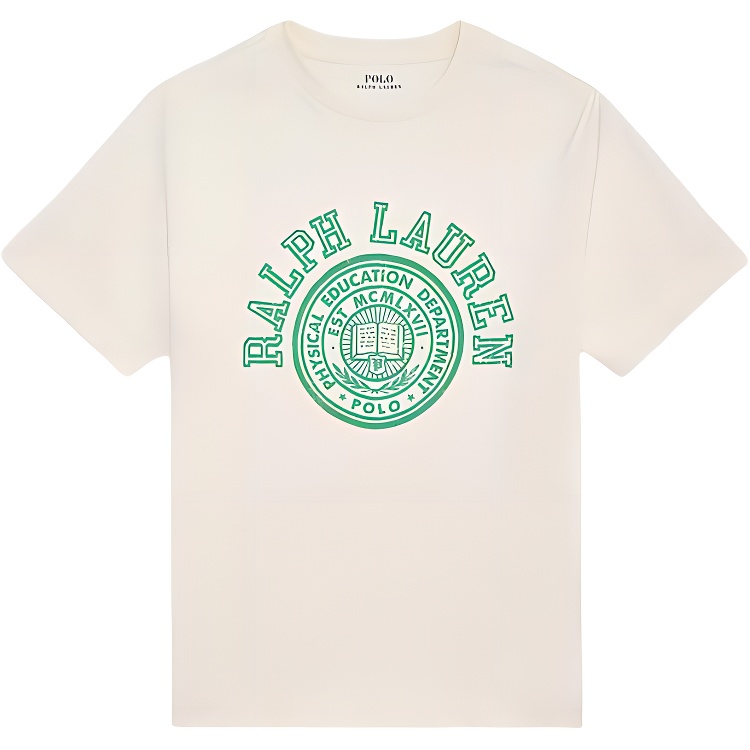 

Polo Ralph Lauren Футболка SS25 белая зеленая Kids'