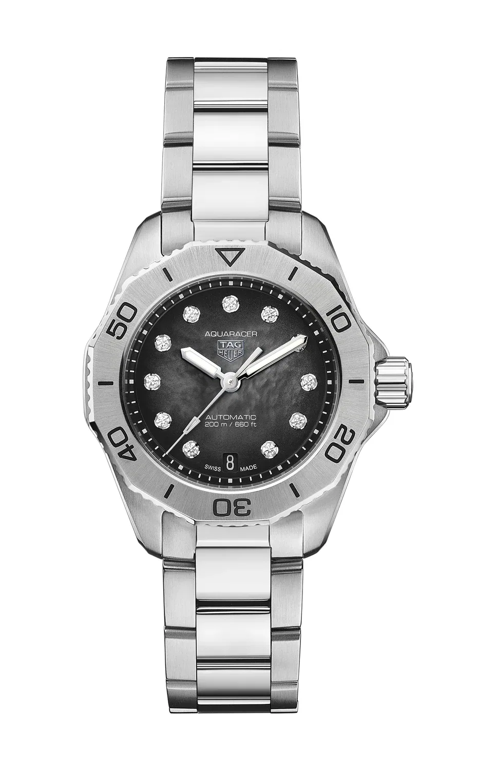 TAG HEUER AQUARACER PROFESSIONAL 200 DATE - WBP2410.BA0622, серебряный