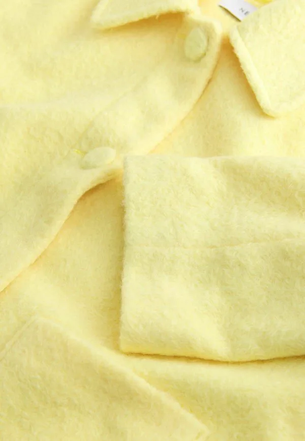 Легкая куртка прямого кроя с воротником на пуговицах Next, Lemon Yellow — фото 3