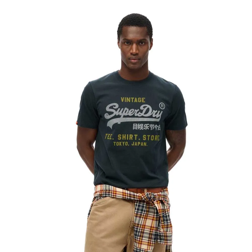 

Футболка с коротким рукавом Superdry Vl Heritage Relaxed, синий