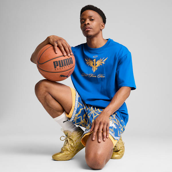 

Мужская баскетбольная футболка Puma X Lamelo Ball Golden Child, синий