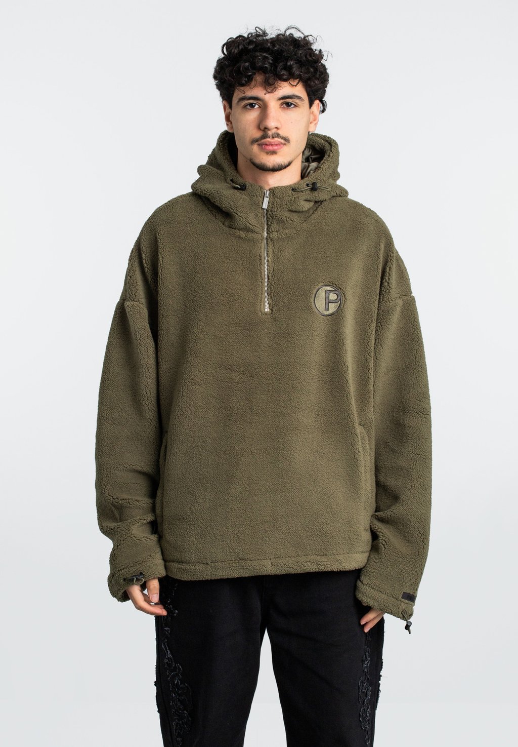 

Толстовка с капюшоном FALL HALFZIP - Fleece jumper Pegador, оливковый
