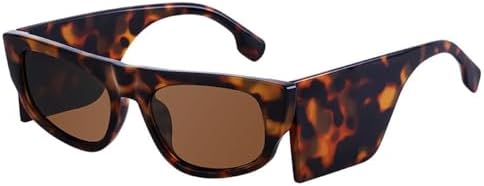 

Женские солнцезащитные очки в узкой оправе, модные солнцезащитные очки с широкими дужками для активного отдыха, путешествий и велоспорта, защита от ультрафиолета UV400 MTZJH, Leopard