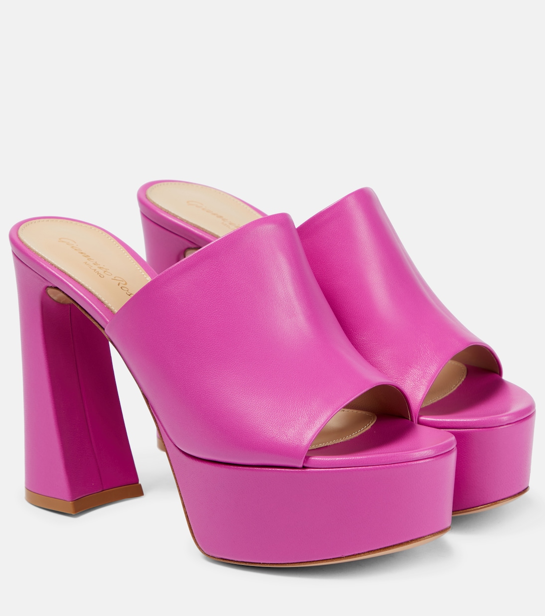 Мюли из кожи Holly на платформе Gianvito Rossi, Bloom