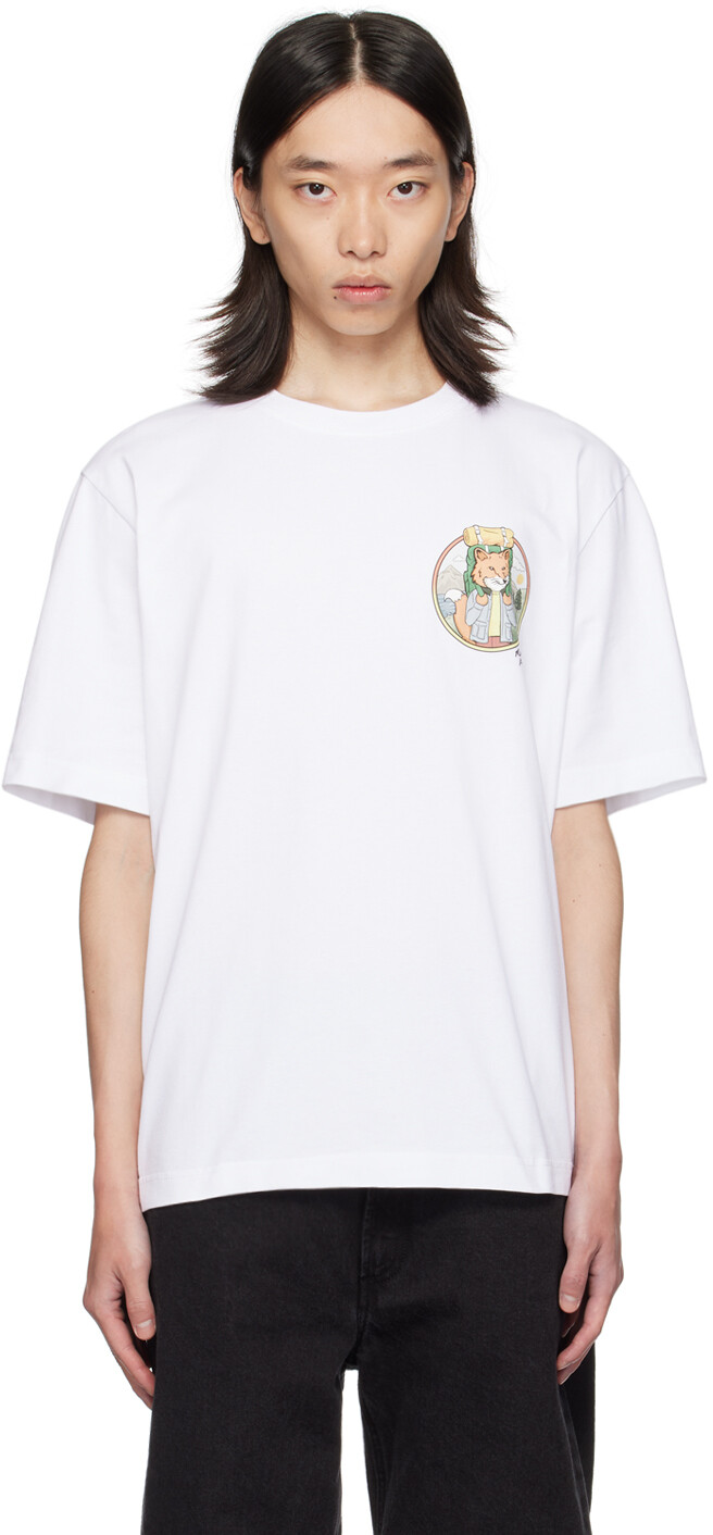 

Футболка большого размера Rambling Fox Maison Kitsune