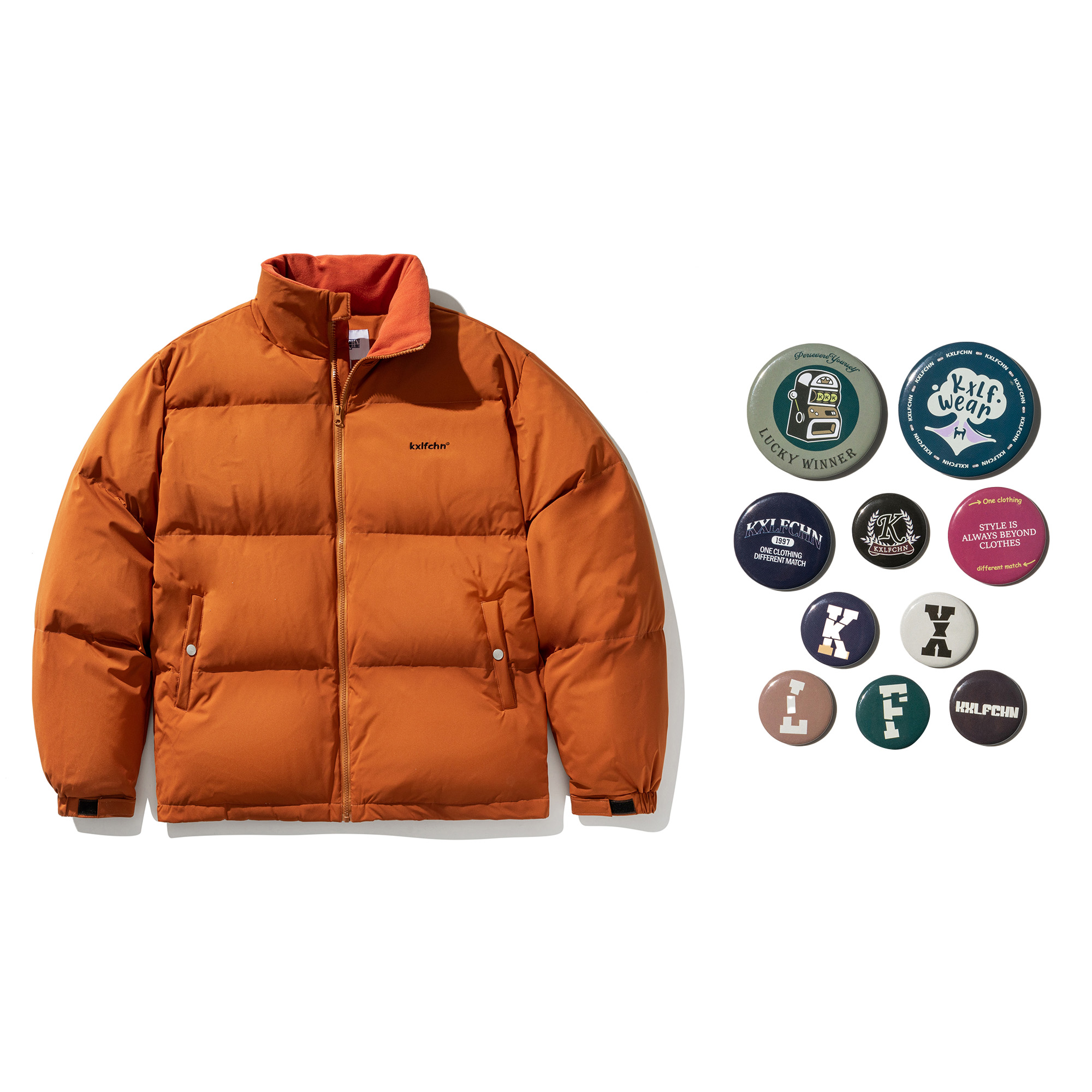 

KXLFCHN Унисекс пуховик, Orange Red (Gift Box Set)