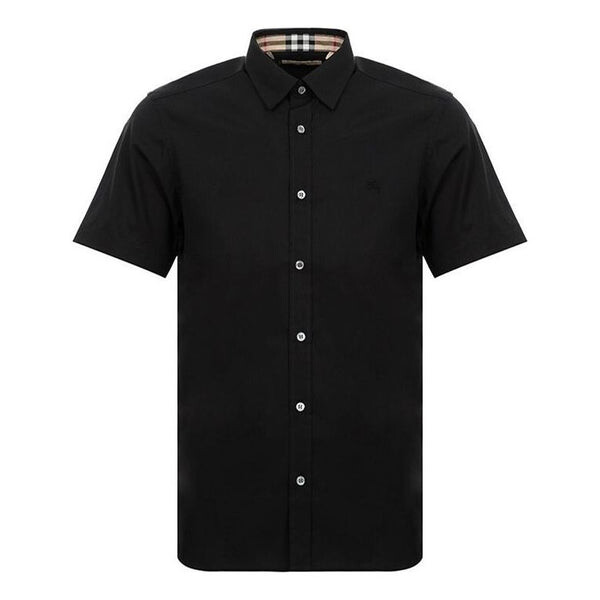 

Футболка ss21 knight embroidered short sleeve shirt for men black Burberry, черный