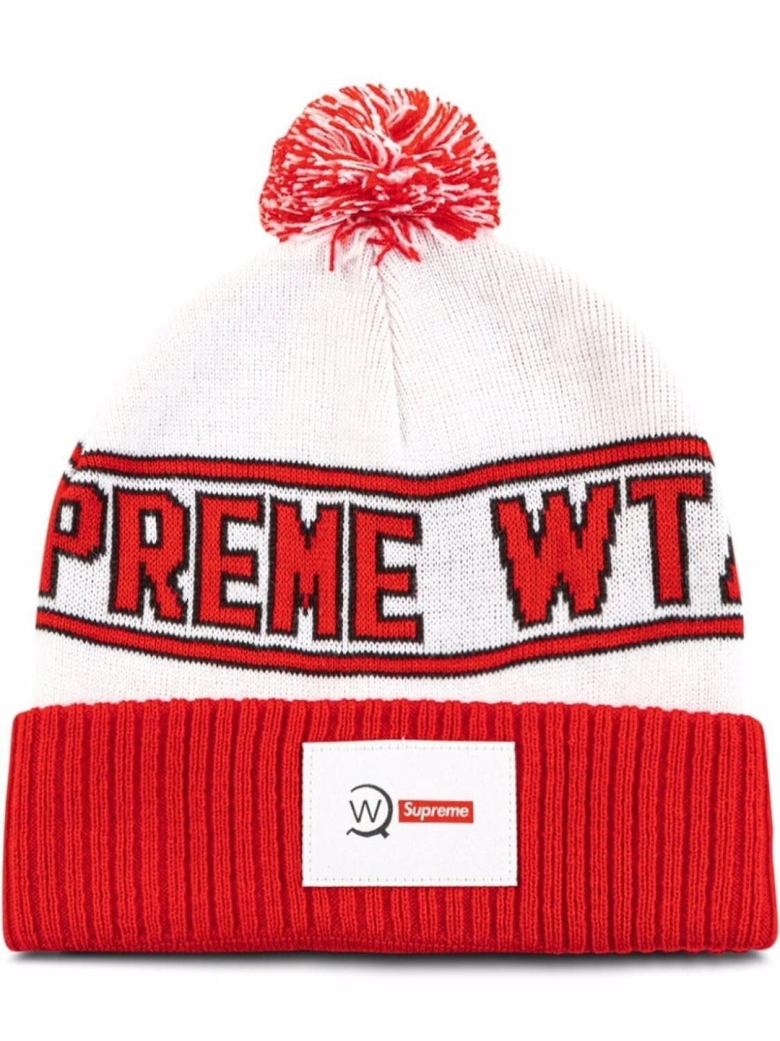 

Шапка бини из коллаборации с WTAPS Supreme, белый