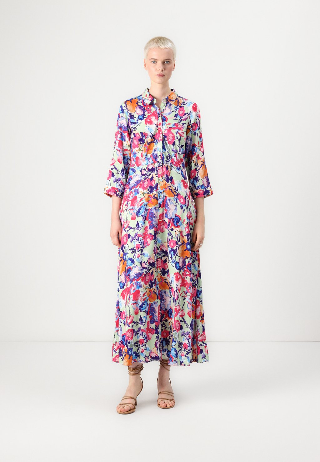 

Платье-рубашка YASSAVANNA LONG SHIRT DRESS YAS, зеленый