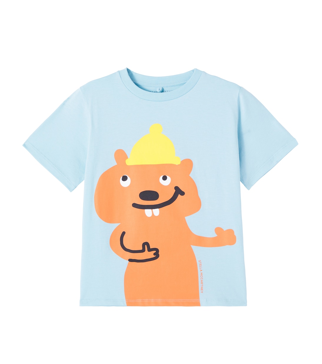

Футболка из хлопкового джерси с принтом Stella McCartney Kids, Azure-Blue