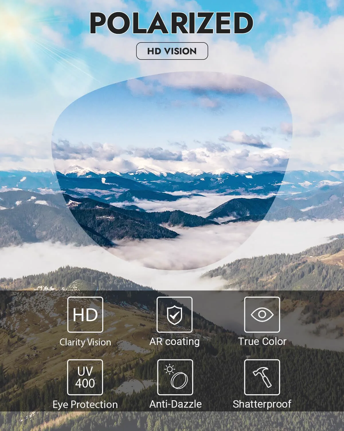 

Солнцезащитные очки Meeloog для женщин, поляризованные, стильные, большие, с защитой от солнца, круглые, UV400, для вождения, Yellowtortoise/Night Driving Lenses