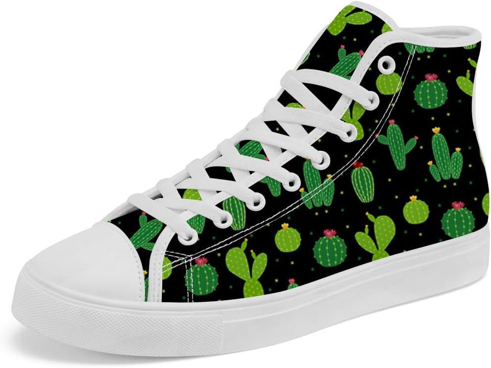 

Кеды Chebing Cactus высокие на шнуровке из канвы, повседневная обувь для мужчин и женщин, зеленый