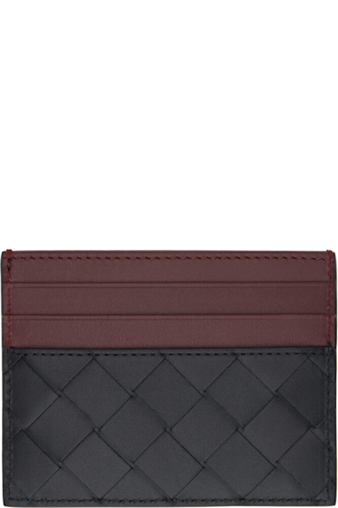 

Кредитница Intrecciato черного и коричневого цветов Bottega Veneta