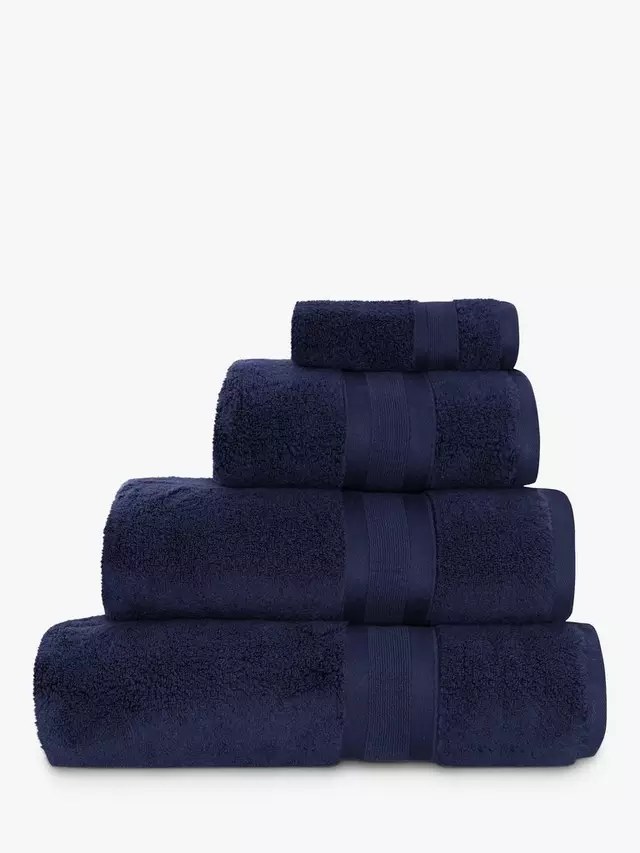 

Полотенце Jasper Conran London Zero Twist Cotton Fast Drying, темно-синий