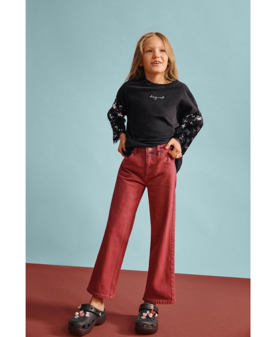 Детская футболка с рукавом 3/4 и звездами Desigual, Black — фото 2